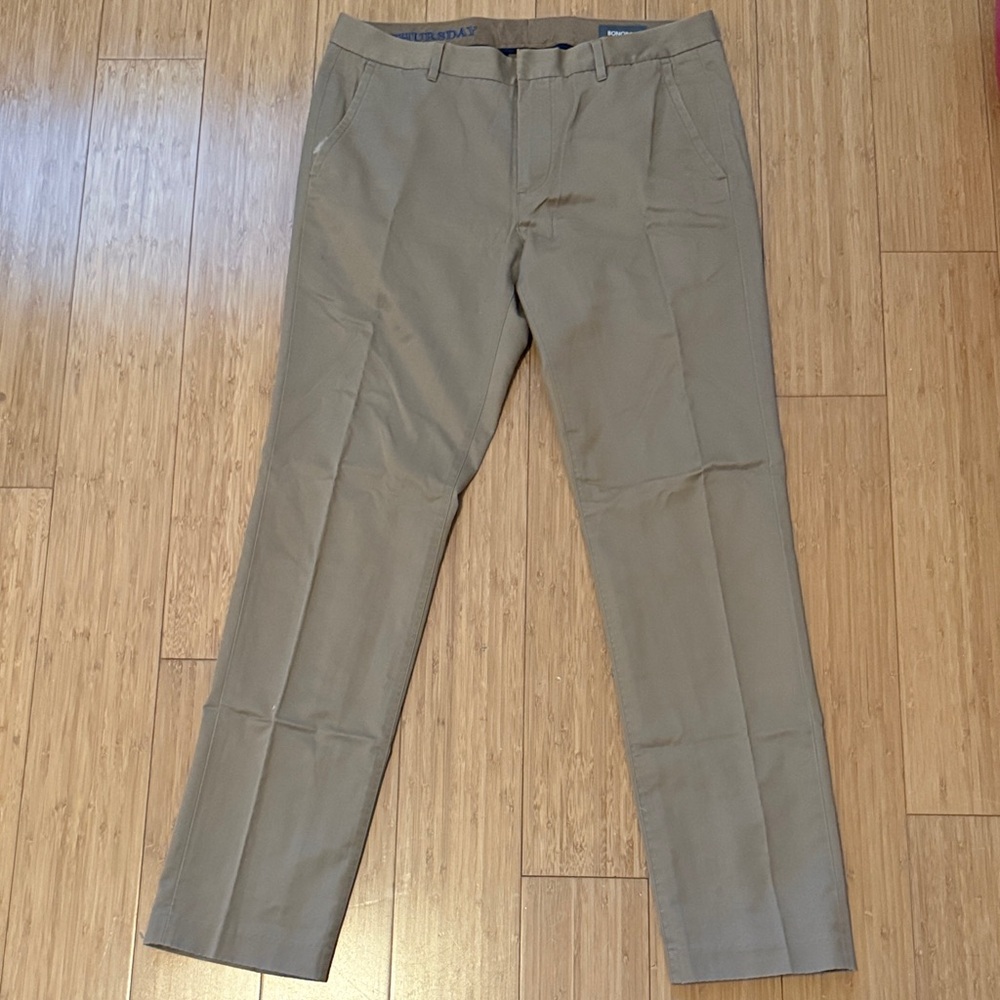 Bonobos Men's 100% Cotton Chinos in Khaki Light Brown